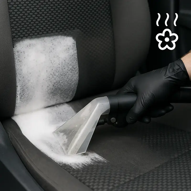 Dieptereiniging van bekleding